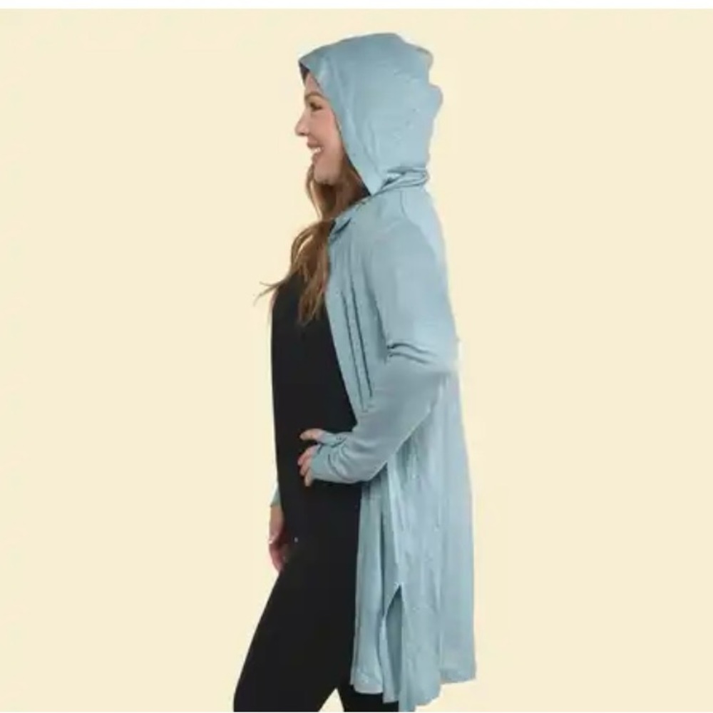 Women’s Linen Hooded Cardigan - Picture 5 of 12